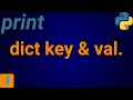 Python Print Dictionary Key and Value