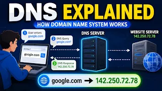 How a DNS Server Domain Name System works PowerCert Animated s