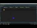 Display the first and last colors from a given list in Python