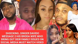 shocking singer davido message 2 his broda wife who bring out deir family on social media