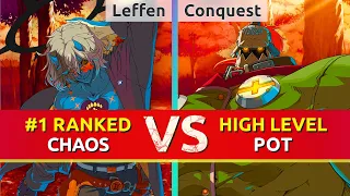 GGST Leffen Ranked Happy Chaos vs Conquest Potemkin High Level Gameplay