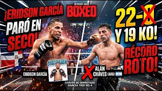 ¡Eridson García paró en seco al argentino Alan Cháves con 22-0 y 19 KO!