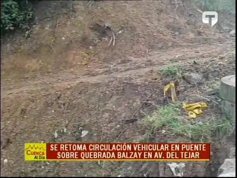 Se retoma circulación vehicular en puente sobre quebrada Balzay en av. del Tejar