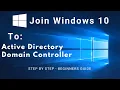 How to Join a Client PC Windows 10 to an Active Directory Domain Controller Windows Server 2019