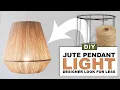 DIY Jute Pendant Light Looks Like a 300 Light