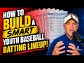 How to Build a Smart Youth Baseball Batting Lineup