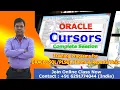 Cursors in PLSQL Cursors Oracle Tutorial CURSORS IN WITH EXAMPLES