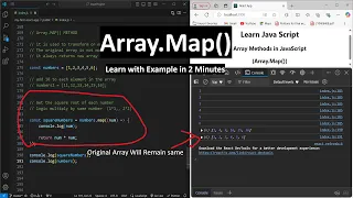 Map Array Method in JavaScript How to Use the Map Function JavaScript Array Methods Tutorial