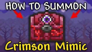 How to Summon Crimson Mimic in Terraria 1 4 5 Crimson Mimic Summon