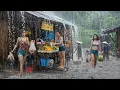 Download Lagu Insane Rainstorm in Indonesië! 🌧️ Walking door hevige regen en donder; Perfecte geluiden voor