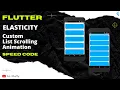 Fluid like Custom List Scrolling Animation Elasticity Flutter tricks Speed Code Slimy