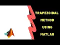 Trapezoidal Method Numerical Integration Single Matlab Programing