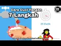 Download Lagu cara cuci tangan 7 langkah yang benar animasi kartun