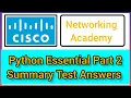 Cisco python Essential part 2 summary test right
