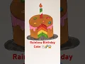 Download Lagu Tasty Rainbow Birthday Cake 🎂😱 #shorts #cake #diy #ytshots #drawing