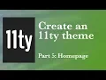 Eleventy 11ty Static Theme Conversion Part 5 Custom Homepage