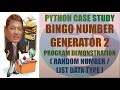 Bingo Number Generator Case Study - Program Solution 2 Python Programming Filipino Tagalog