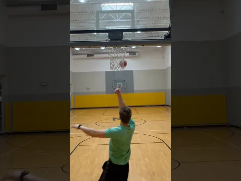 Trying the most IMPOSSIBLE basketball shot! #shorts