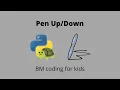 Learn the Pen Up and Down methods in the turtle graphics module - BM coding for kids