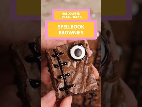Spellbook Brownies: 13 Days of Dollar Tree Halloween Desserts