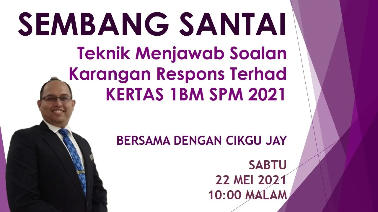 SEMBANG SANTAI SOALAN KARANGAN RESPONS TERHAD KERTAS 1 BM SPM 2021