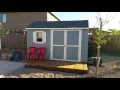 Stratford Wood Shed Assembly Time-lapse 12 x 8 and Review from Lowes