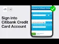 Citi Card Login - How to Sign in to Citibank Credit Card Account 2024