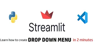 How to create DROP DOWN MENU in STREAMLIT