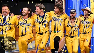 Flash Mob The Savannah Bananas Crash The Tonight Show and Make Jimmy an Honorary Member of the Team