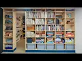 Making a large room divider bookshelf built-in DIY