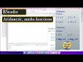 RStudio Arithmetic maths functions