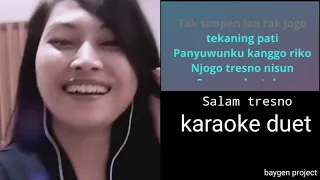 Download Karaoke duet lagu salam tresno MP3