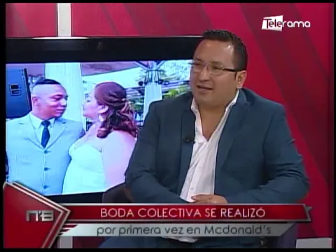 Boda colectiva se realizó por primera vez en Mcdonald´s