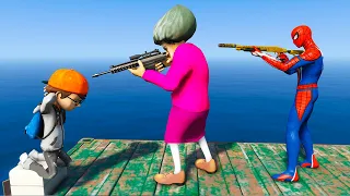 scary teacher 3d spiderman vs misst fight for nick game animation