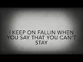 I Keep On Fallin - Gabriella Whited | Lyrics
