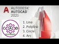AutoCAD Tutorial for Beginners Line Polyline Circle Arc
