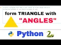 Python Program to Check the given 3 angle form a Triangle or not Python Tutorial Hindi
