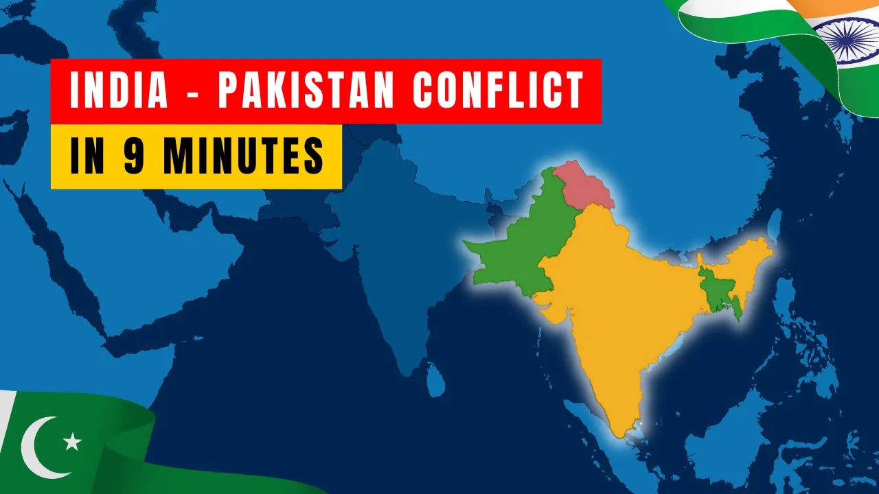 History of India-Parkistan Conflict Explained on Maps