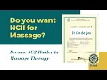 Tesda Training National Certificat 2 for Massage Therapy NC II QUALIFICATION