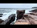 Thunder Hole at High Tide - Acadia National Park in Late April Bar Harbor Maine