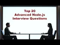 Top 20 Advanced Node js Interview Questions
