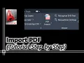 Autocad - How to import a PDF