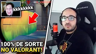 SACY FICOU IMPRESSIONADO COM A BALA QUE ACERTOU (INSANO)! NUUH COM 100% DE SORTE  - VALORANT CLIPS