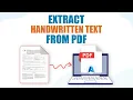 Extract Handwritten Text from PDFs using Azure AI Document Intelligence