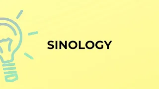 What is the meaning of the word SINOLOGY