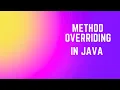 Method Overriding In Java SDET Interview Question