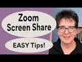 How to Screen Share on Zoom Easy Zoom Tips 2021