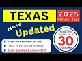 Permit Test Study Guide 2025 Texas Texas Drivers License Test 2025