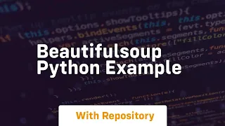 beautifulsoup python example