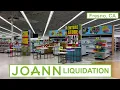 Inside Joann Fabric Craft Store Liquidation Fresno CA